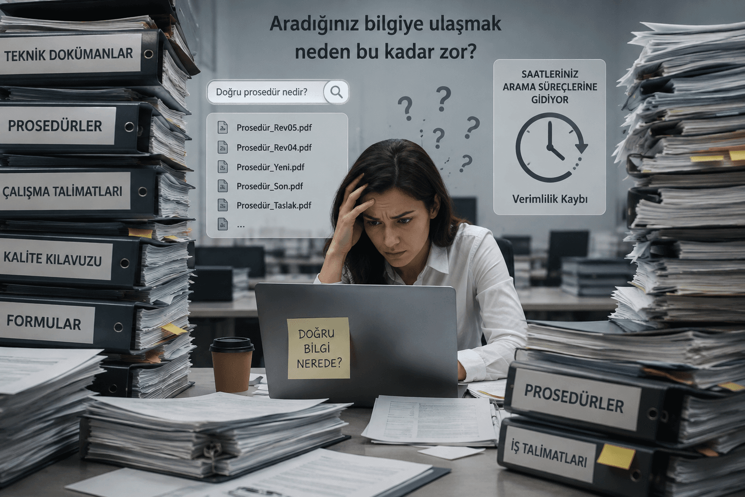 Dağınık teknik dokümanlar ve doğru bilgiye ulaşma zorluğu
